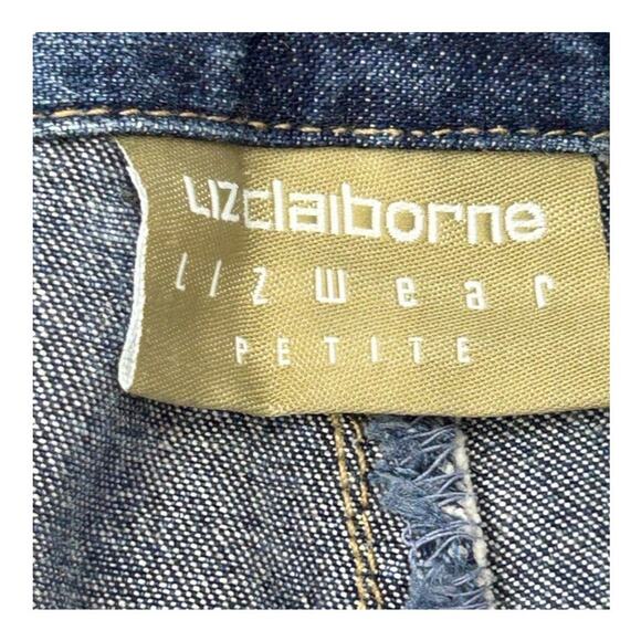 Vintage Liz Claiborne Mom Jeans High Waist Wide Leg Cropped Size 8 Petite Y2K - Picture 13 of 14